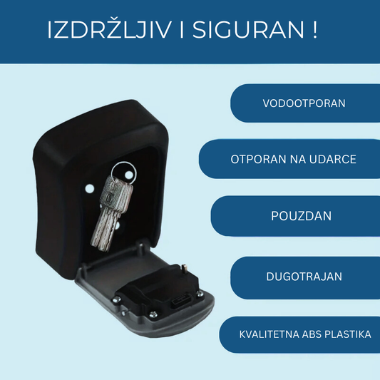 🔐 Kompaktni Sef za Ključeve – Lako Postavljanje, Potpuna Sigurnost!