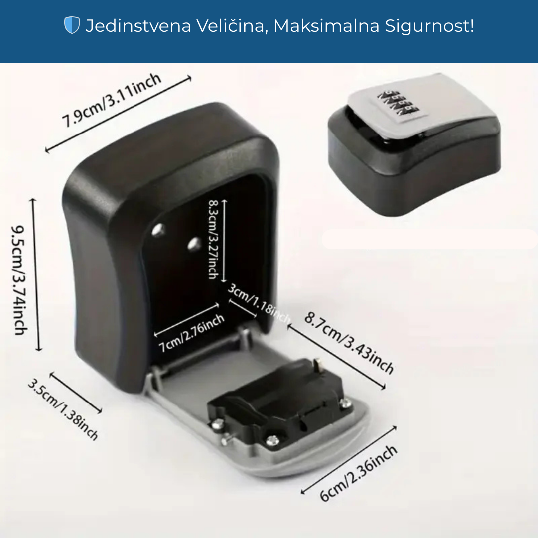 🔐 Kompaktni Sef za Ključeve – Lako Postavljanje, Potpuna Sigurnost!